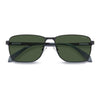MATTE BLACK SILVER / 58-15-145 / GREEN POLARIZED